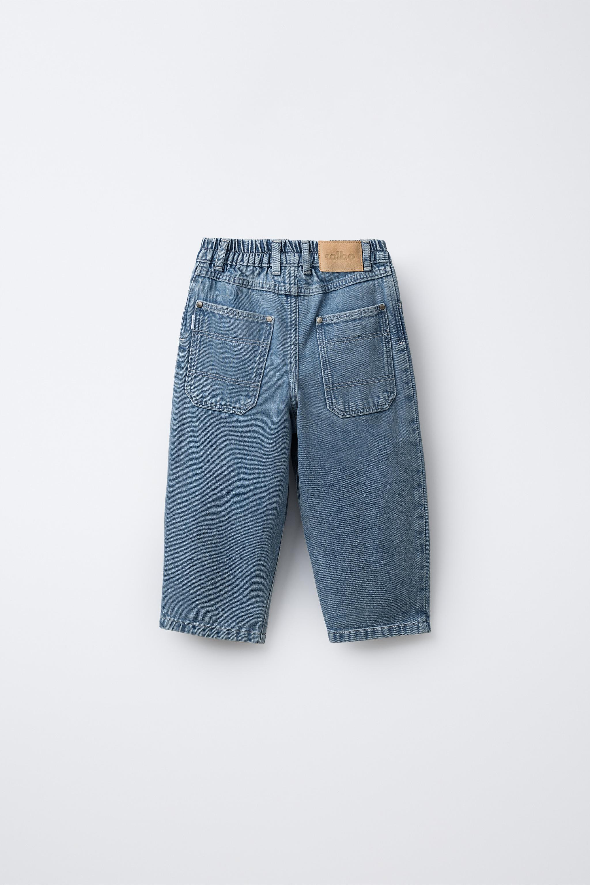 BALLOON JEANS WITH LABEL